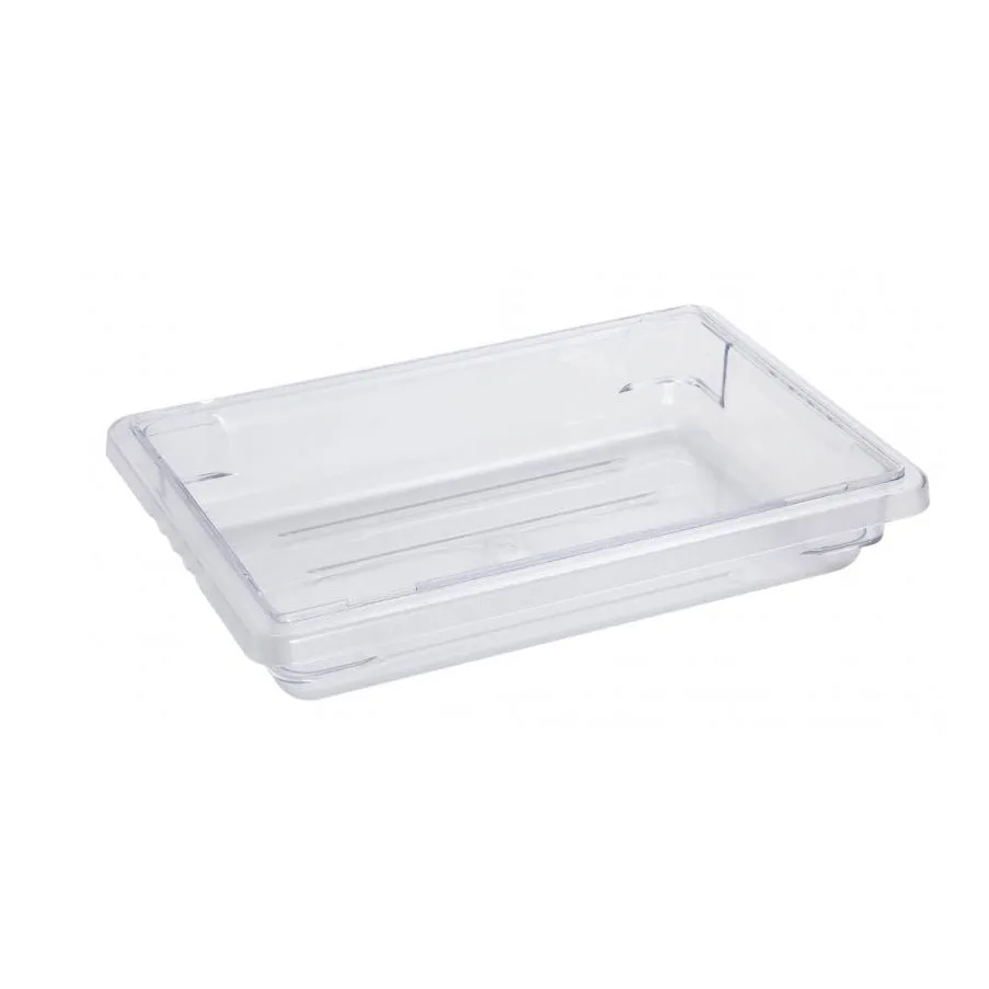 Omcan USA 85115 Storage Container, 12" x 18" x 3-1/2" H Clear Polycarbonate NSF