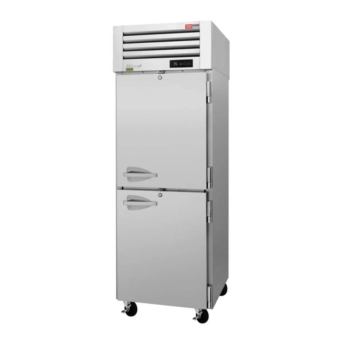 Turbo Air PRO-26-2R-N 28" 1-Section Reach-In Refrigerator w/ 2 Solid Half Doors, Top Mount, Stainless Steel, 25 cu. ft.