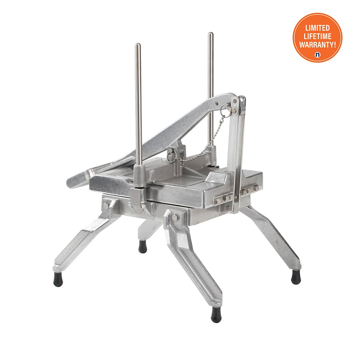 Nemco 55650-CS Manual 3/8" Slice LettuceKutter, 13" Width, Scalloped Interlocked Blades, Aluminum Legs, Locking Pin