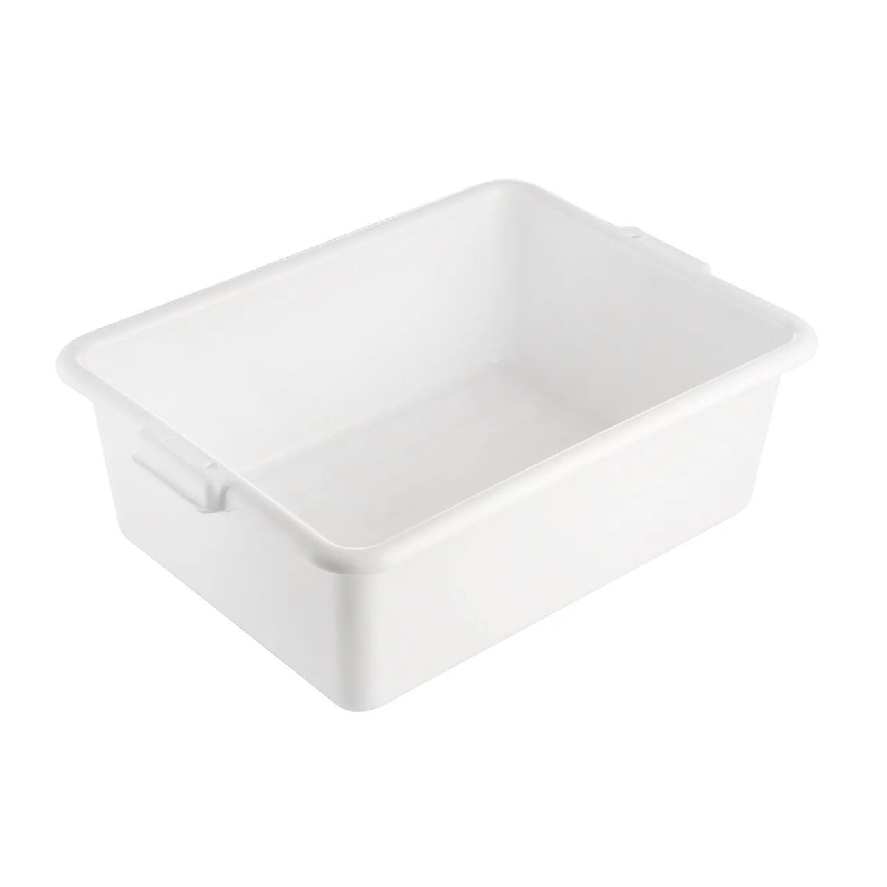 CAC China BTDB-7WT Bus Box, 22"L x 15-3/4"W x 7"H Polypropylene White BPA-Free 1-Compartment Foodservice Tub