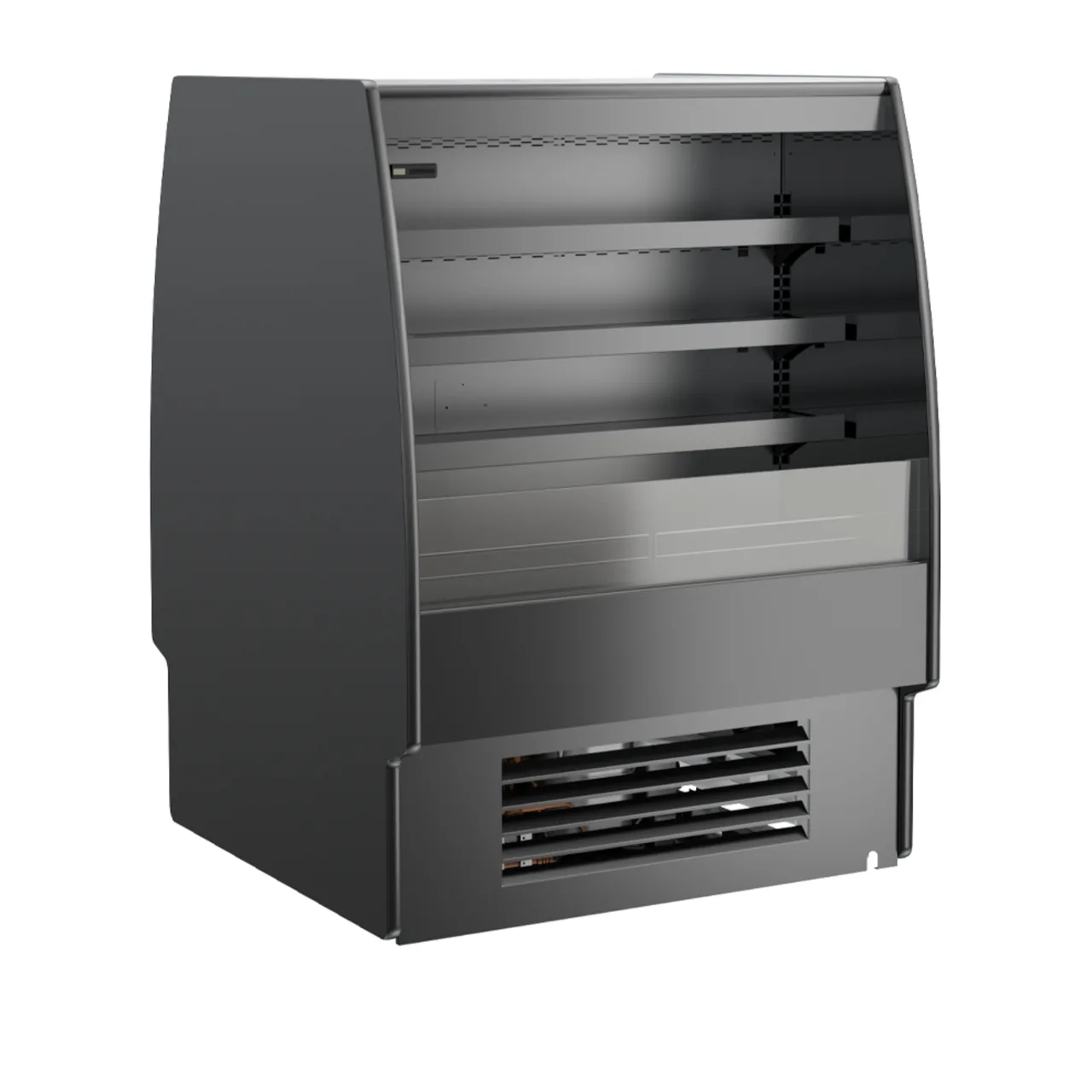 Structural Concepts FSC660R 76" Oasis® Self-Service Refrigerated Dual Sided Case, 3 Shelves