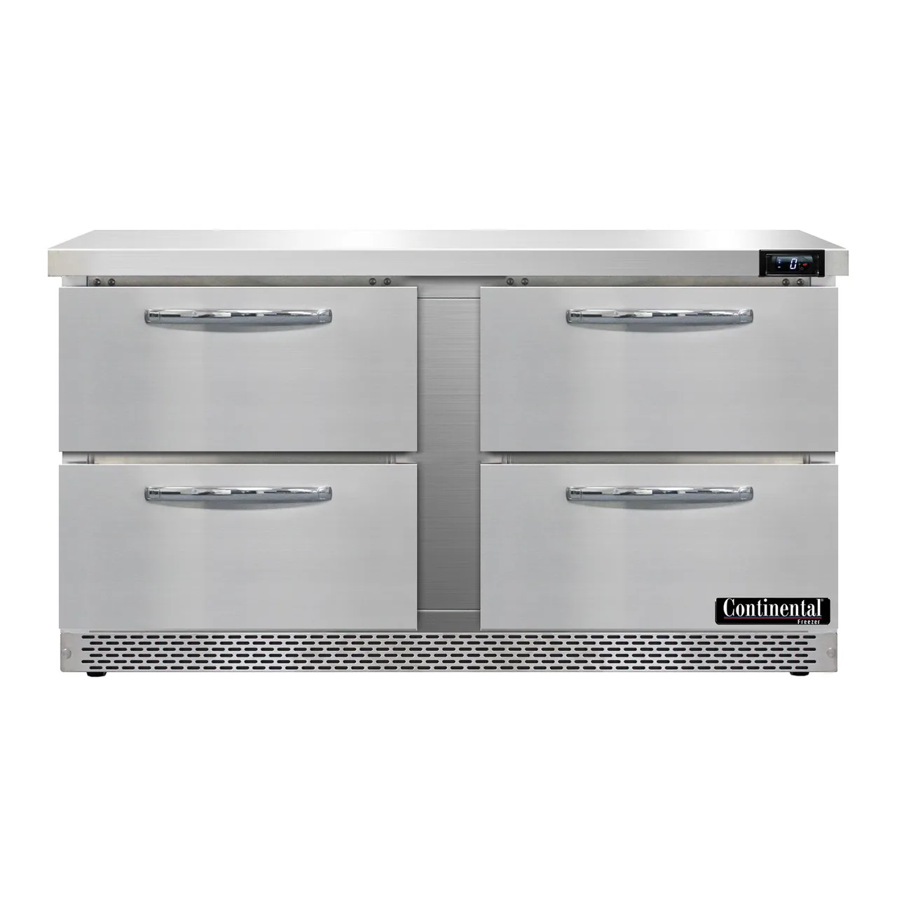 Continental Refrigerator SWF60N-FB-D 60" 2-Section Worktop Freezer w/ 4 Drawers, 17 cu. ft.