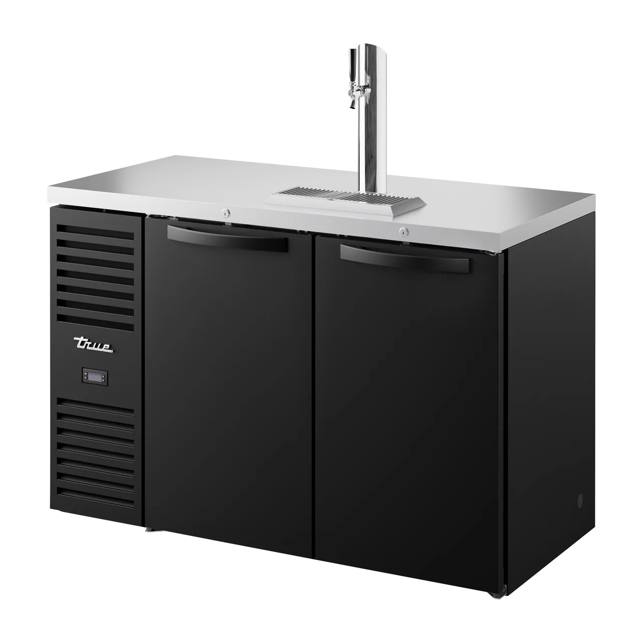 True TDR52-RI 52" Two Section Draft Beer Cooler, LED Lighting, 115 Volts