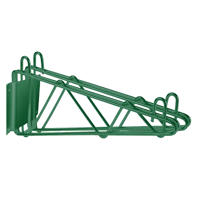 Thunder Group WBEP214 Double Wall Mount Bracket, 14"D, Epoxy Coated, Green
