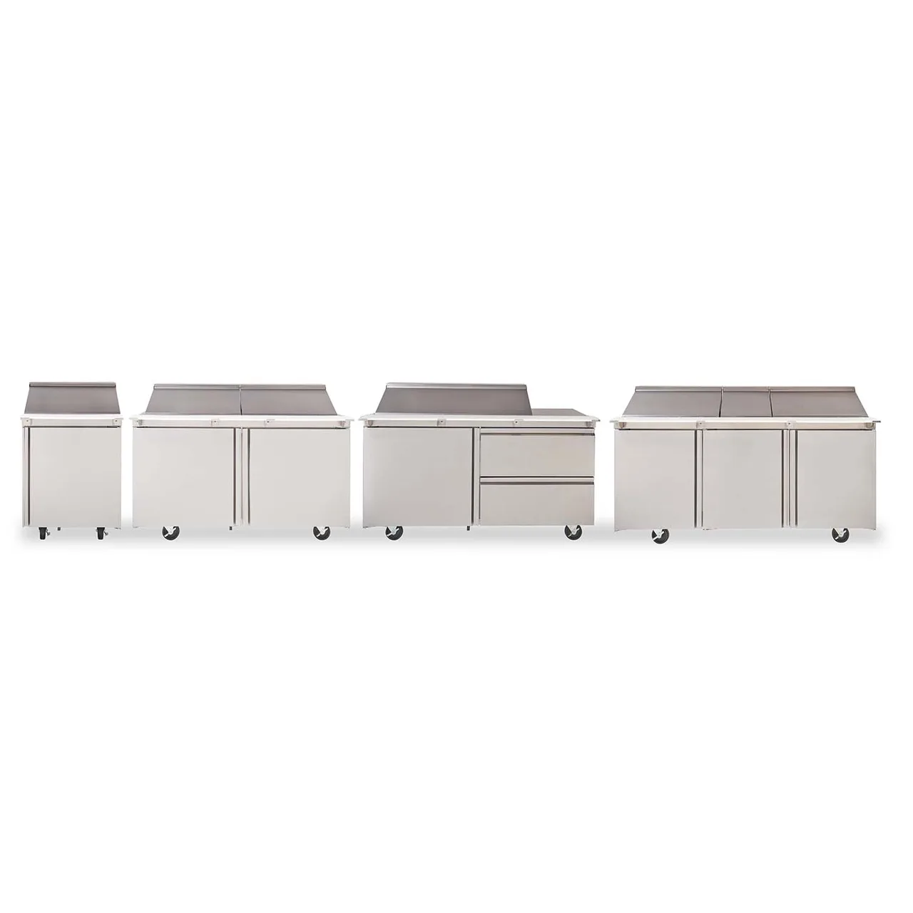 Delfield 4464NP-18M 64" 2-Door Mega Top Sandwich and Salad Prep Table, 18 Pans