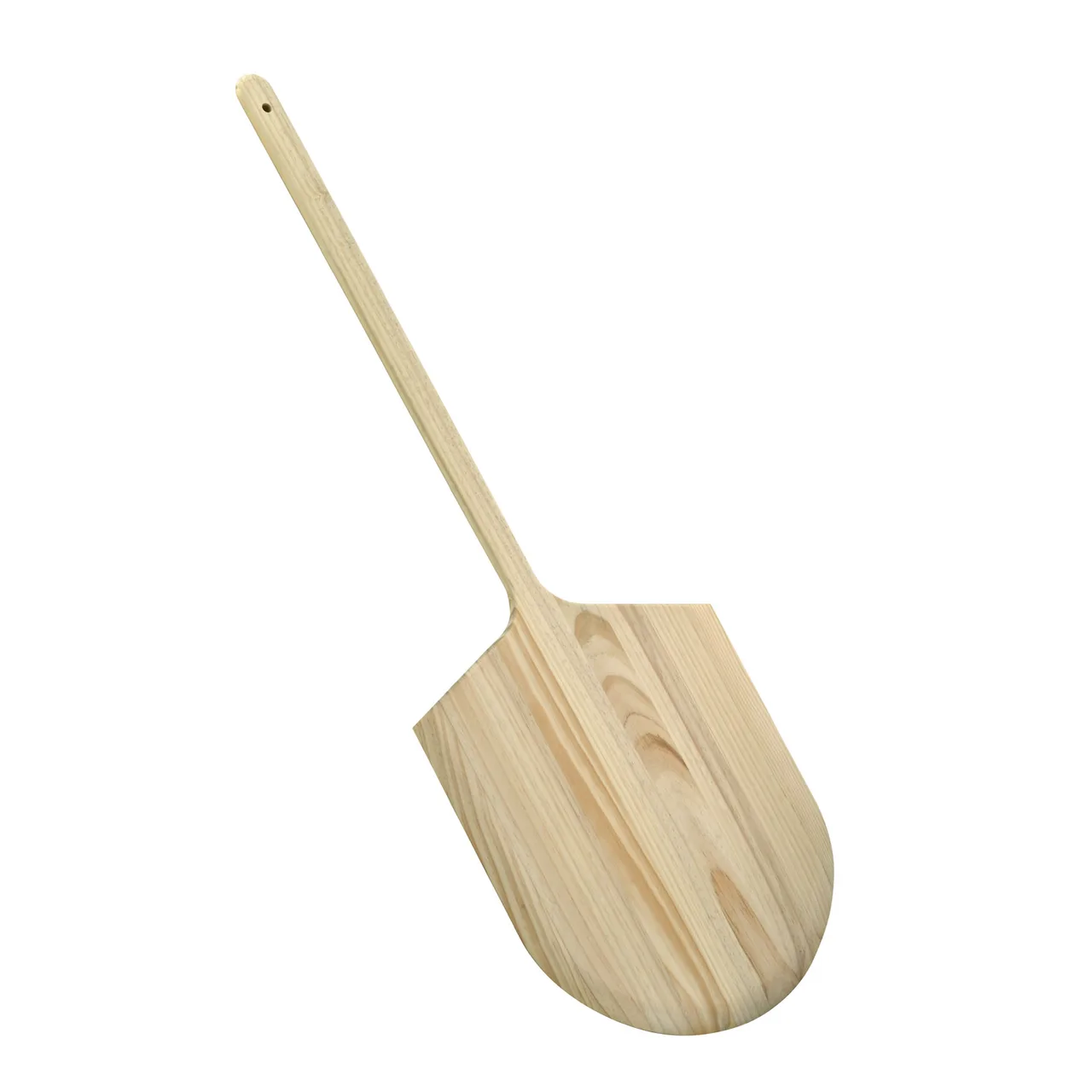 CAC China PPLW-1618D Pizza Peel, 42"W, 16"x17-1/2", Wooden Handle, Stainless Steel Blade