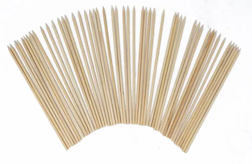 Omcan USA 14080 6" Bamboo Food Picks, Ideal For Grilling & Skewering - 100/Box
