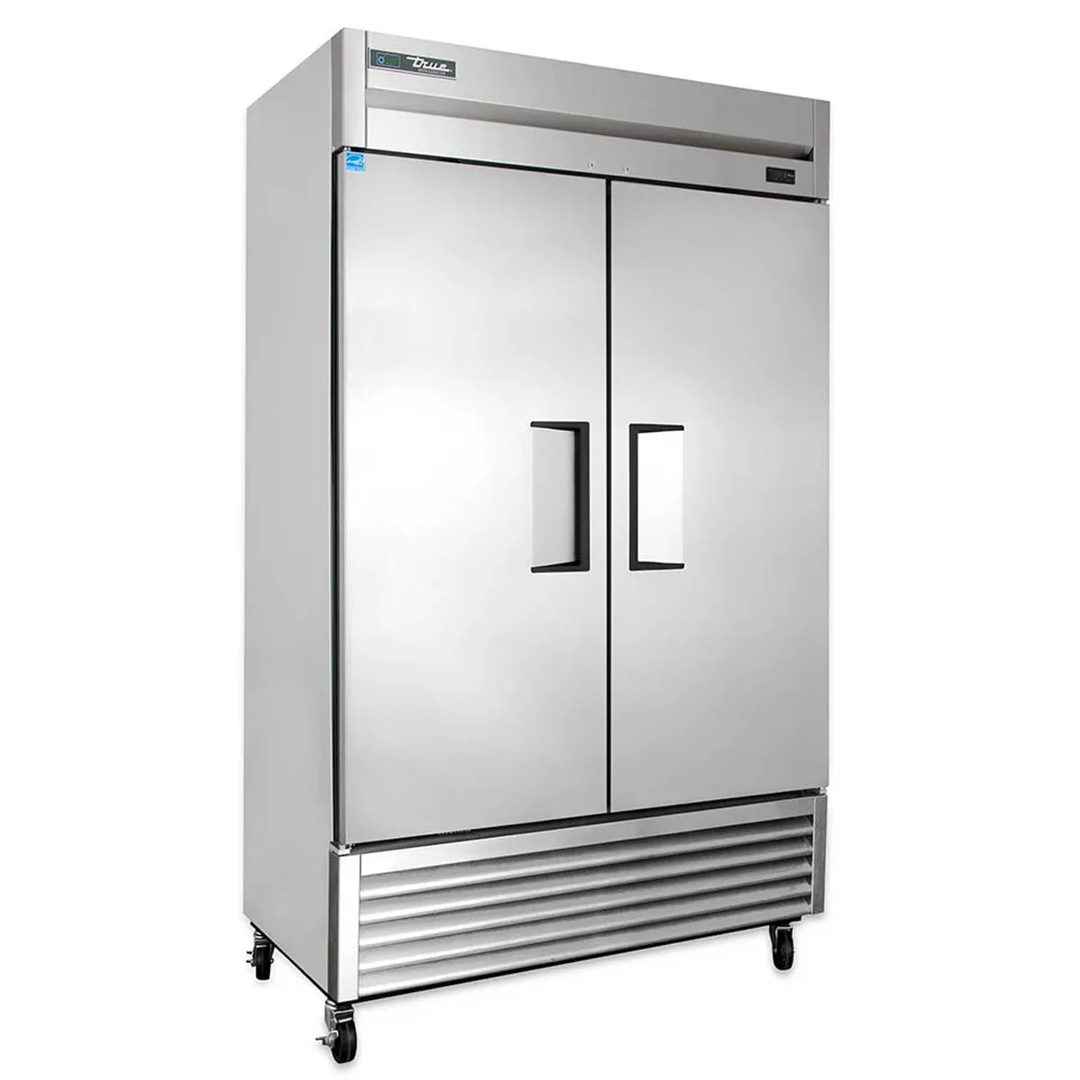 True T-43F-HC 47" 2-Section Reach-In Freezer, 2 Solid Doors, Stainless Steel Front, Aluminum Sides, 43 cu. ft., Bottom Mounted