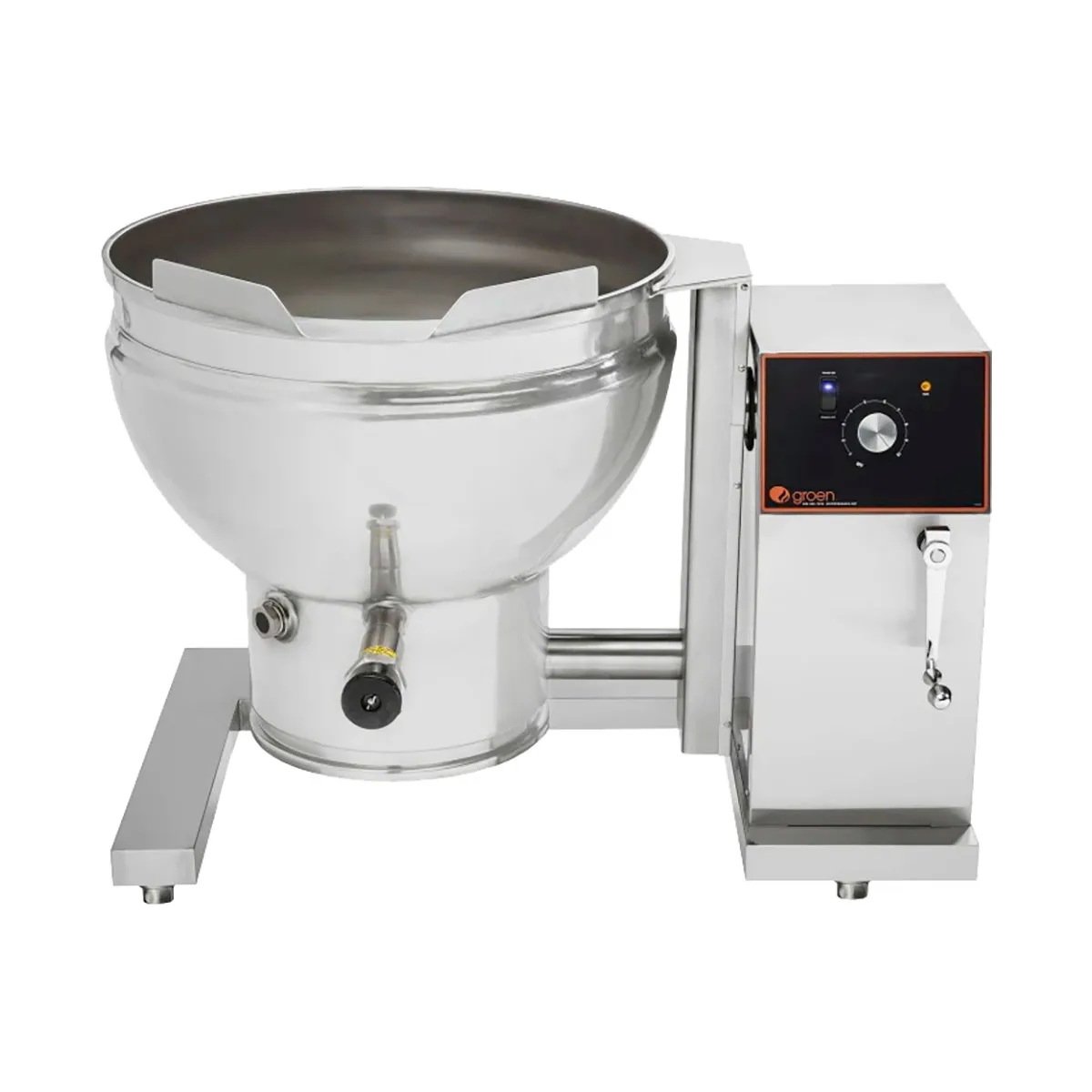 Groen DEES-40C2T 40 Gallon Floor Tilting 2/3 Steam Jacketed Electric Kettle, Low Height