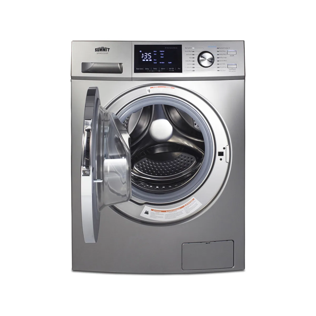 Summit SPWD2203P 24" Washer/Dryer Combo, front-opening, non-vented, 2.7 cu. ft.