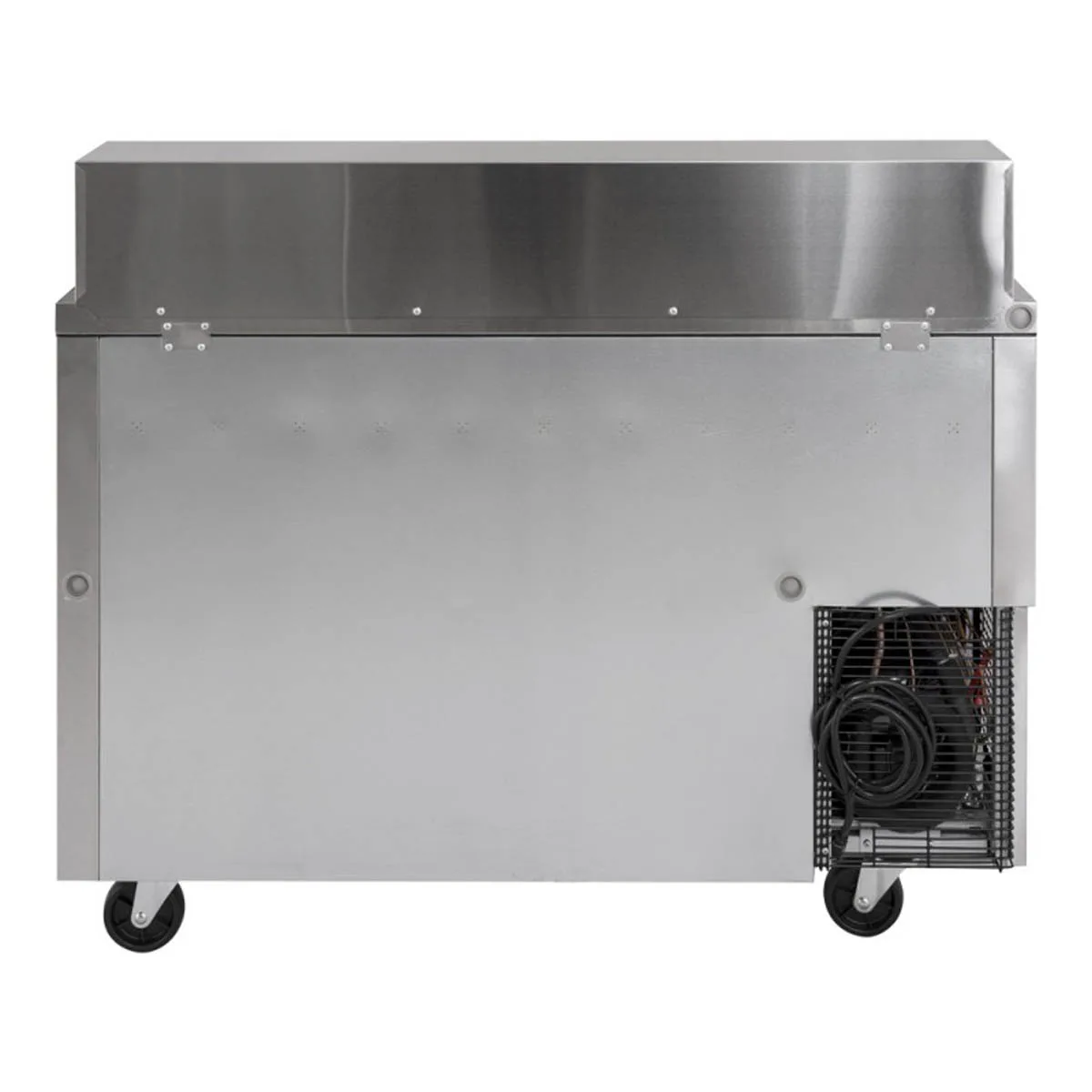 Turbo Air JST-48-N 47" Two Section Sandwich / Salad Prep Table w/ 2 Doors, 12 Pans