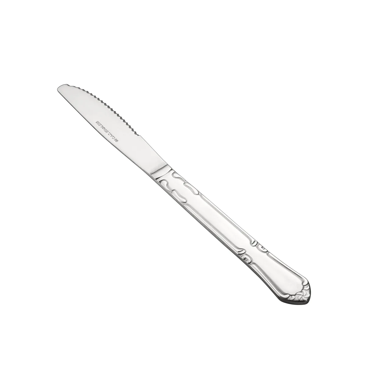 CAC China 2003-08 - Dinner Knife, 8.5" Length, Solid Handle, Heavy, 18/0 Stainless Steel - 1 Dozen