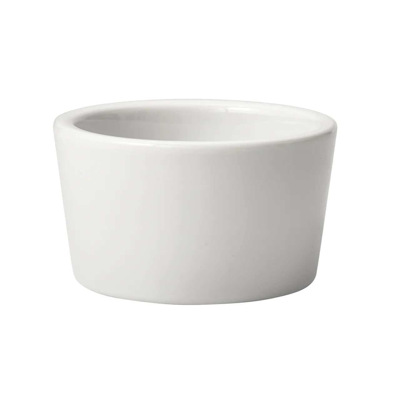 Winco PRR-4 Ramekin, 4 oz (115 ml) Capacity, 2-7/8" Dia x 1-1/2" H, Round White Porcelain, 1 Dozen
