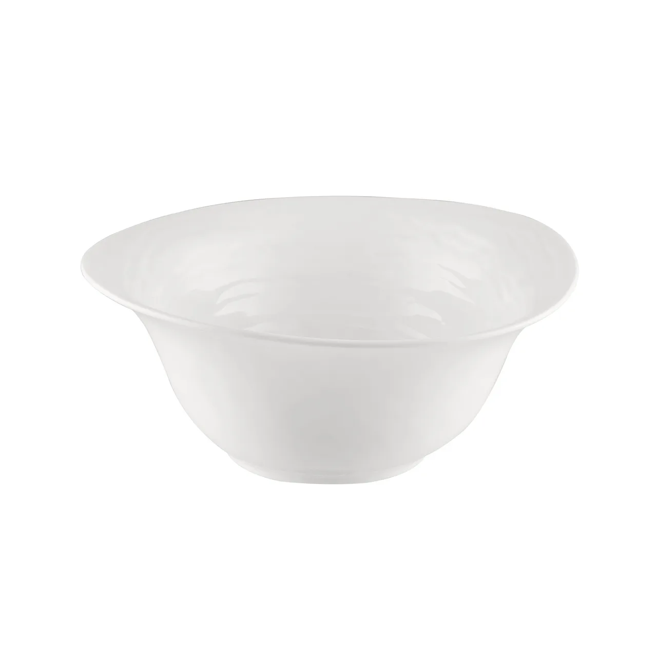 CAC China BHM-MB10 - Pasta Bowl, 10" (48.5 oz) 1-1/2 Qt, Round Embossed White Porcelain - Dozen