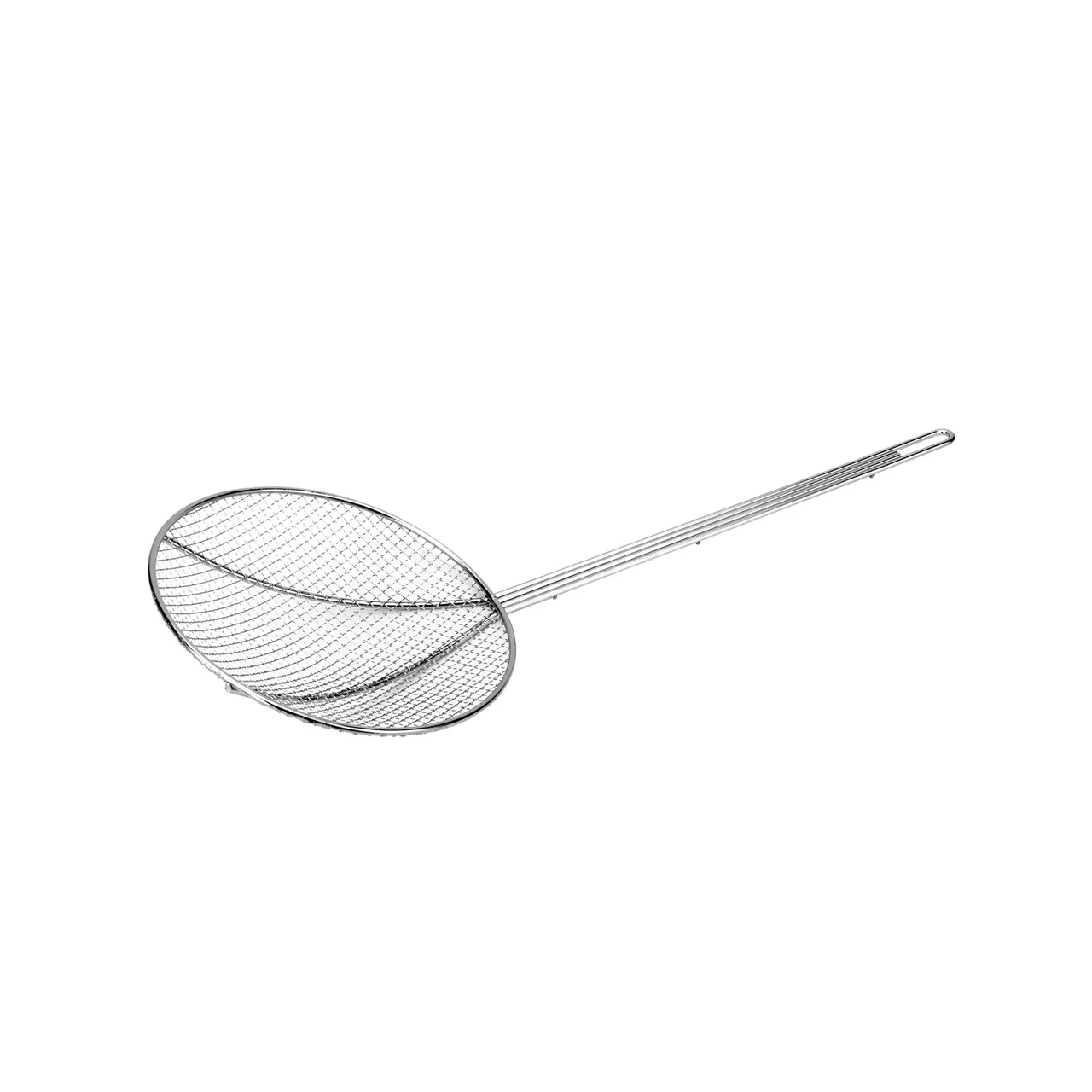 CAC China SKWR-5 Wire Skimmer, 5" dia., Nickel-Plated, Round, Coarse Mesh