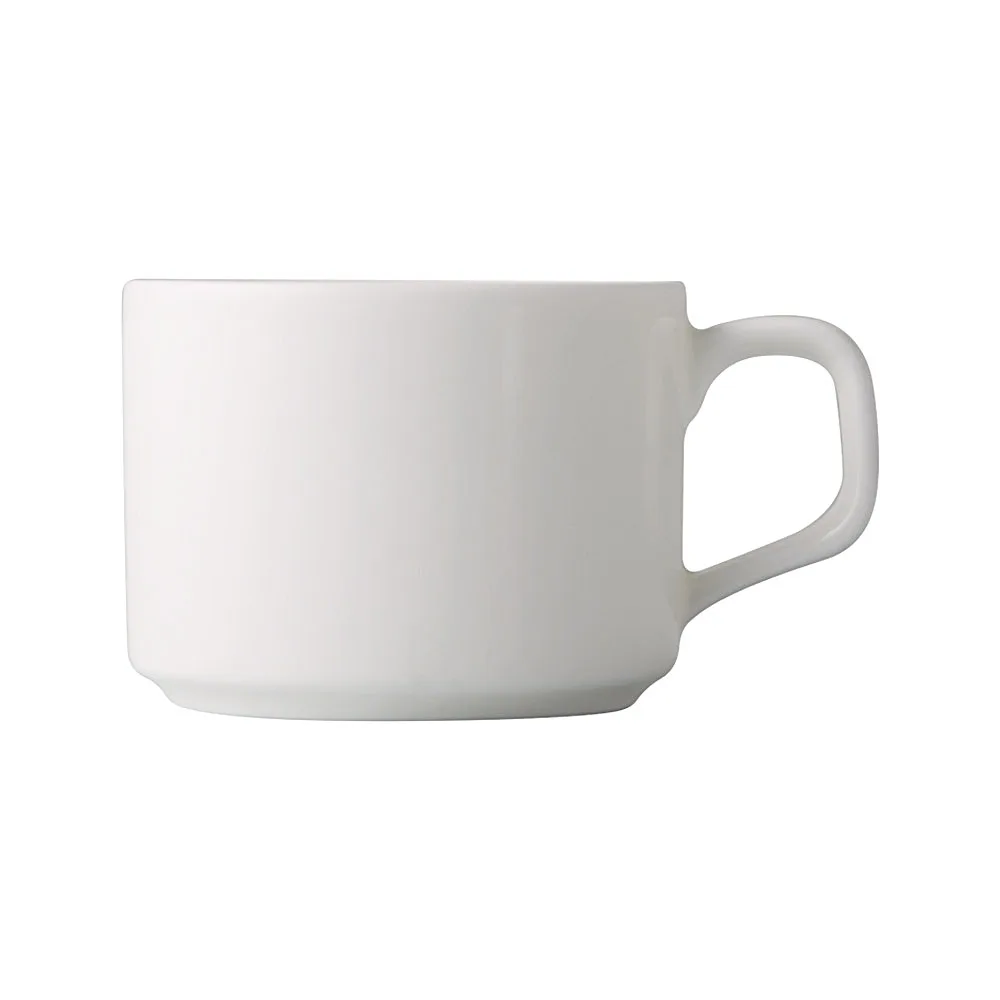 CAC China EVT-35 Everest Dinner Cup 3.5 oz Bone White Porcelain Microwave Safe - 1 Dozen