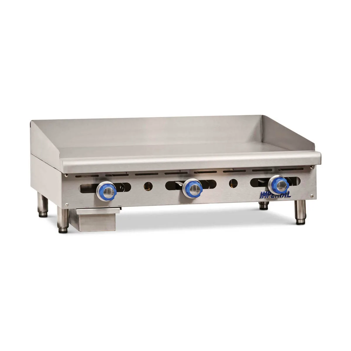Imperial IMGA-3628 36" Countertop Gas Griddle, Manual Controls, 3/4" Steel Plate, 90.000 BTU