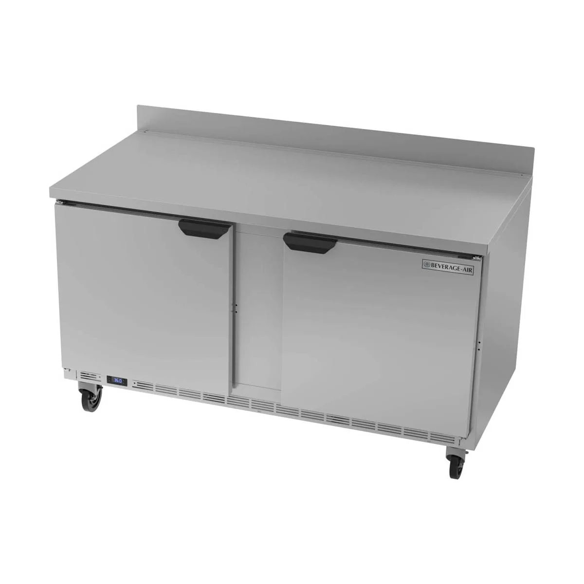 Beverage Air WTR60AHC 60" 2-Section WorkTop Refrigerator w/ 2 Doors, 14.75 cu. ft.