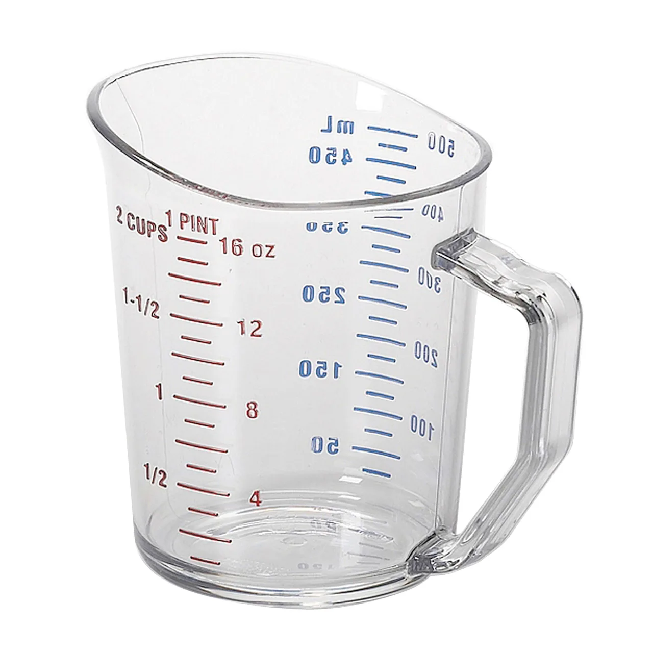 Cambro 50MCCW135 Measuring Cup – 1 Pint (16 oz) Polycarbonate Clear, Dishwasher Safe, NSF