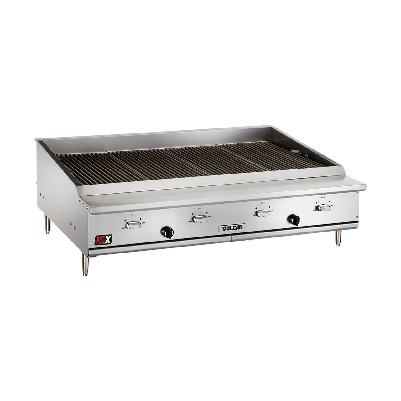 Vulcan VTEC60 58" Countertop Gas Infrared Charbroiler w/ (2) Burners, 110.000 BTU