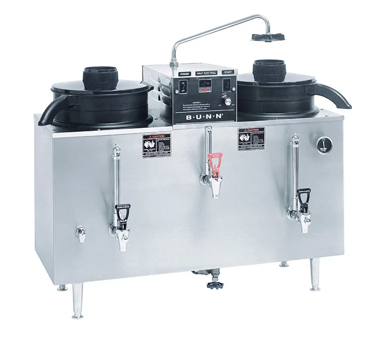 BUNN 20500.0000 U3 Twin 3 Gallon Coffee Urn / Brewer, 16.3 Gal/Hr - 5825W - 120/208V