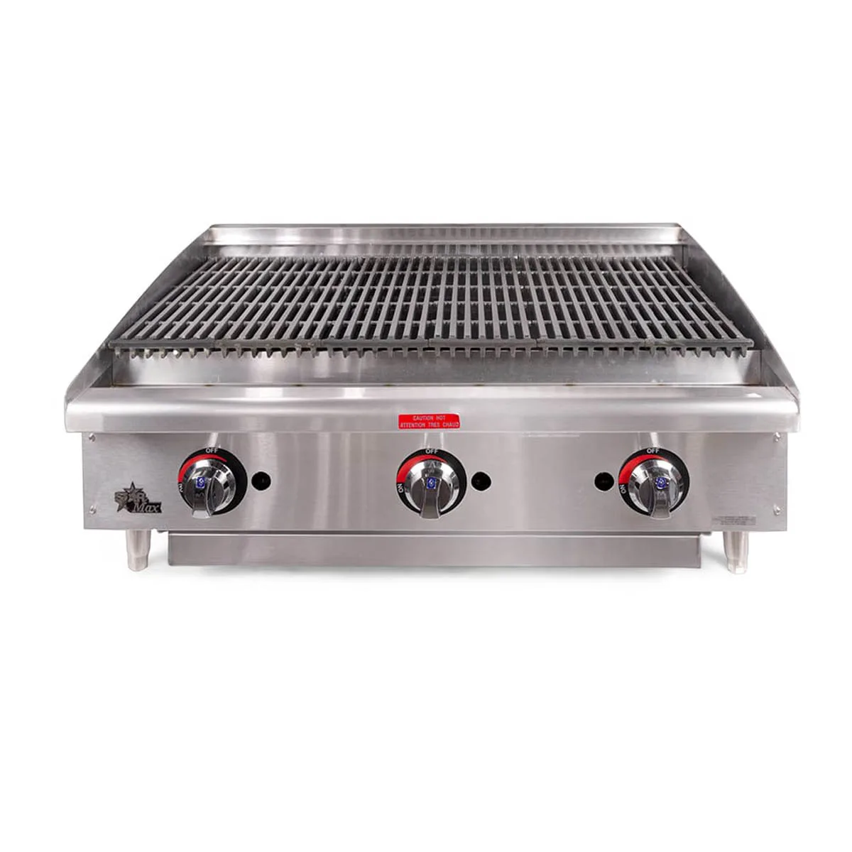 Star 6136RCBF 36" Countertop Gas Radiant Charbroiler w/ (3) Burners, 105.000 BTU