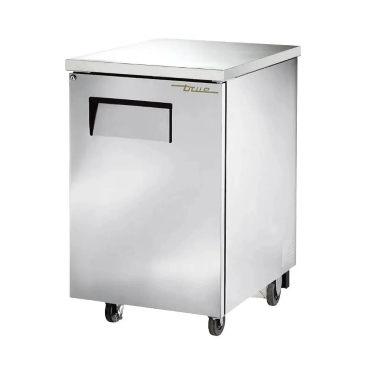 True TBB-1-S-HC 23" Solid Swing Door Stainless Steel Back Bar Cooler w/ Hydrocarbon