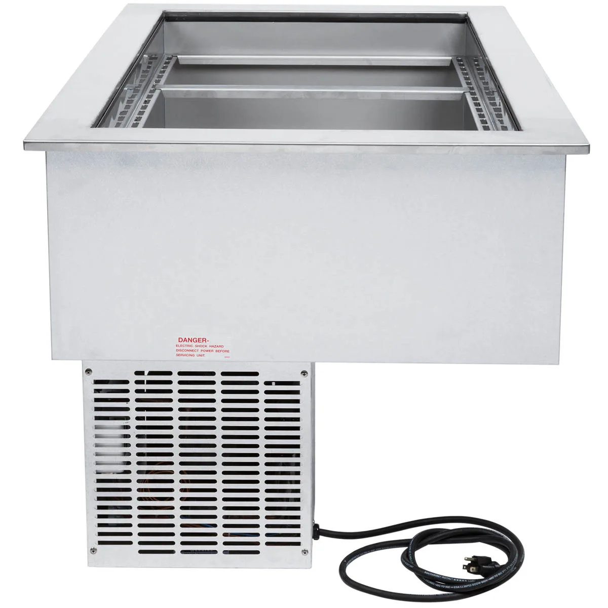 APW Wyott CW-3 Three Pan Drop-In Refrigerated Cold Food Well Unit