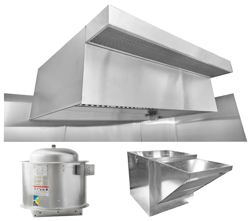 Naks Restaurant 18 FT Hood System w/ PSP Makeup-Air