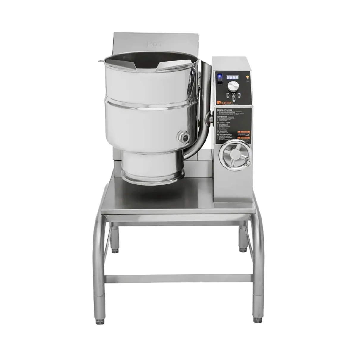 Groen TDHC-20C2T 5 Gallon Countertop Tilting 2/3 Steam Jacketed Gas Kettle, 31.000 BTU