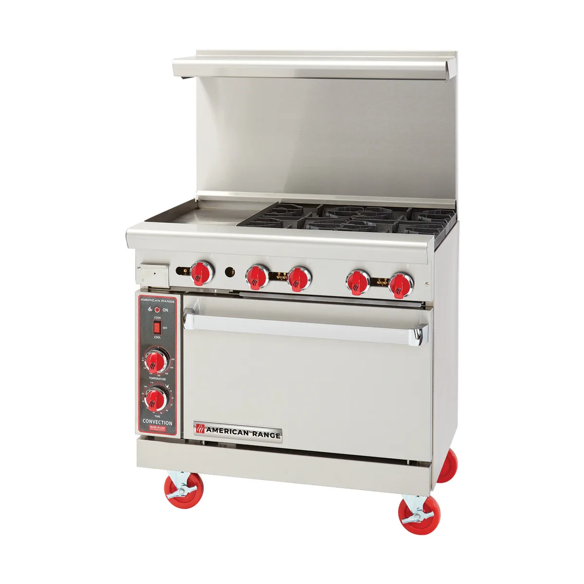 American Range AR-12G-4B-SB 36" Gas Restaurant Range