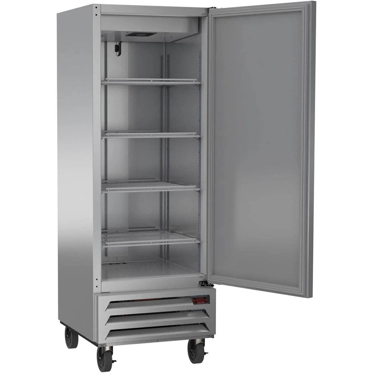 Beverage Air HBR12HC-1 24" 1-Section Reach-In Refrigerator w/ Solid Full Door, Bottom Mount, 1/6 hp, 12 cu. ft.