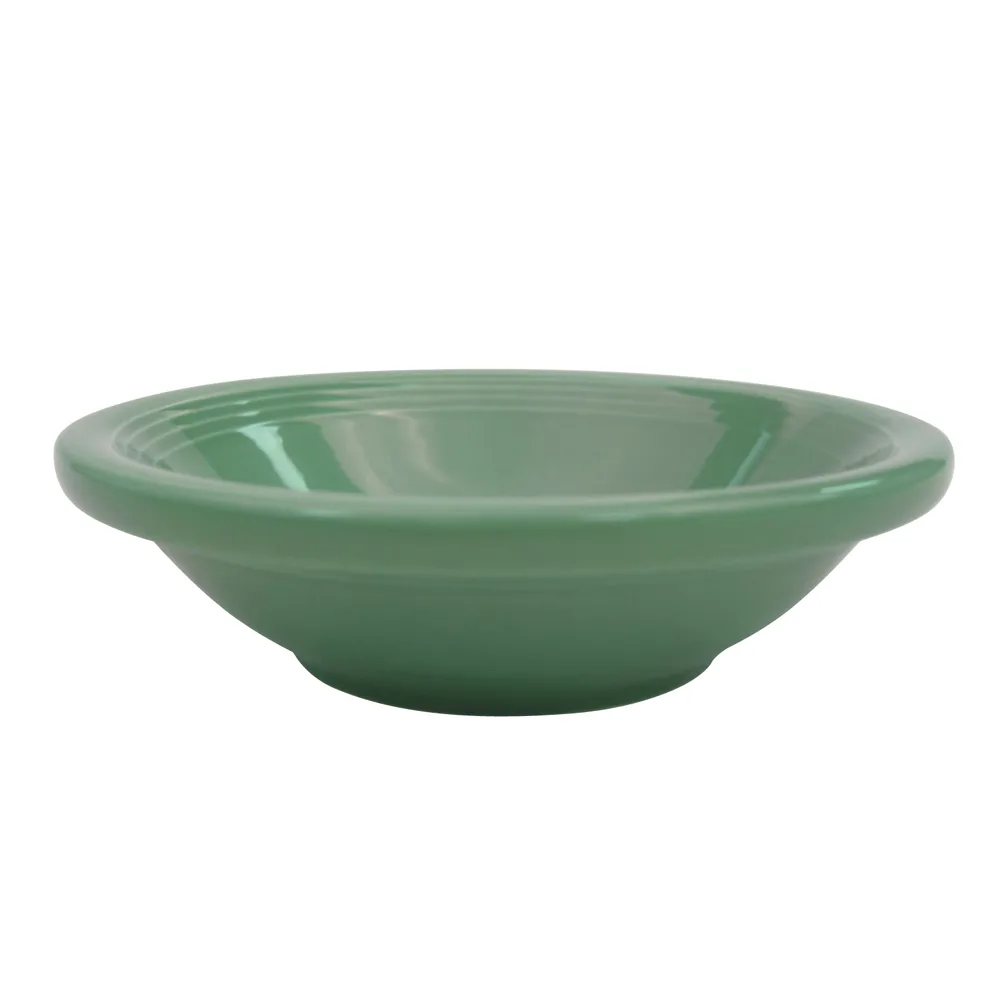 CACChina TG-11-G Tango Fruit Dish, 5 Oz., 4-3/4" Dia. x 1-1/4" H, Round, Porcelain, Green - Dozen