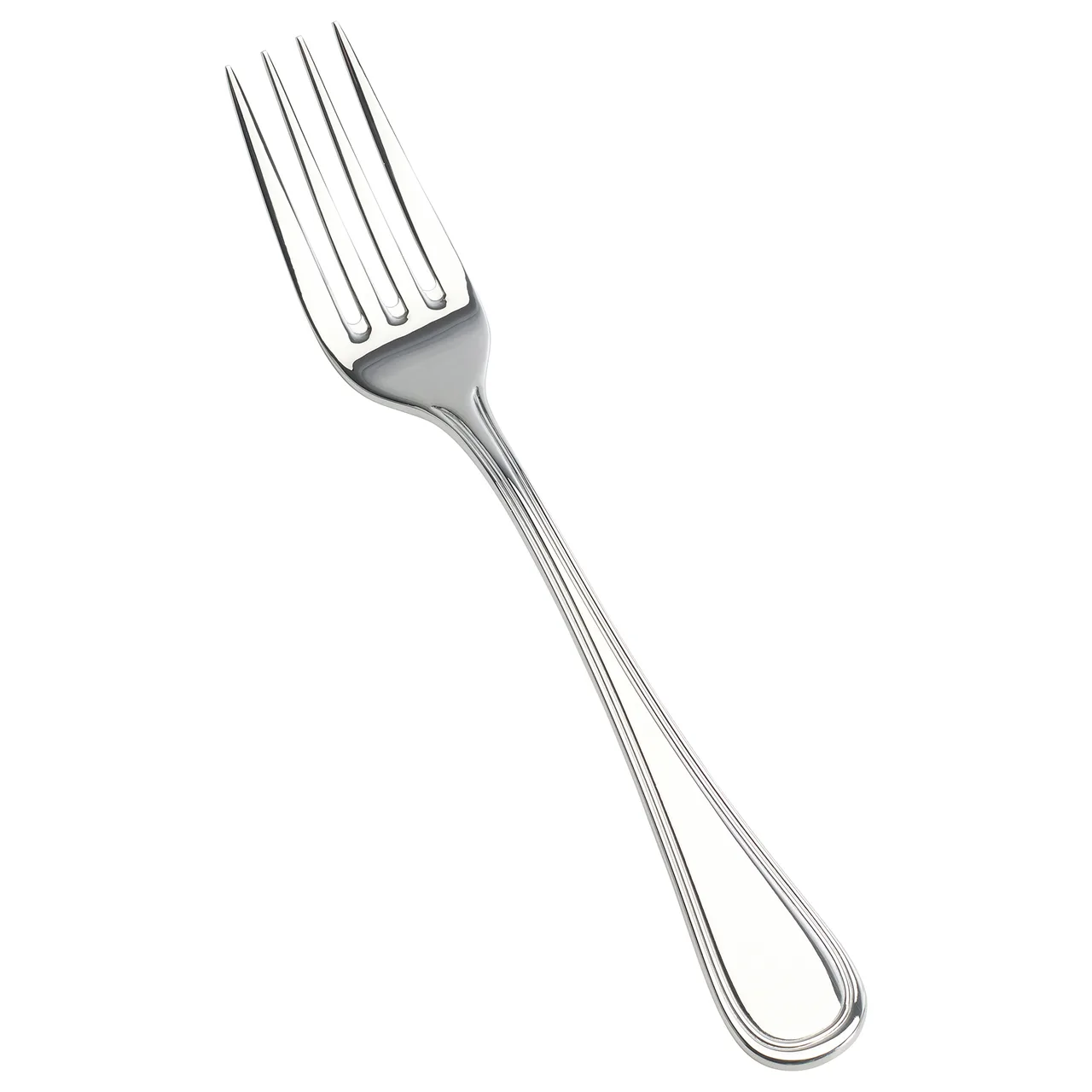 Winco 0030-051 - 7½" Heavy Mirror Finish Dinner Fork, 18/8 Stainless Steel, Shangarila - 1 Dozen