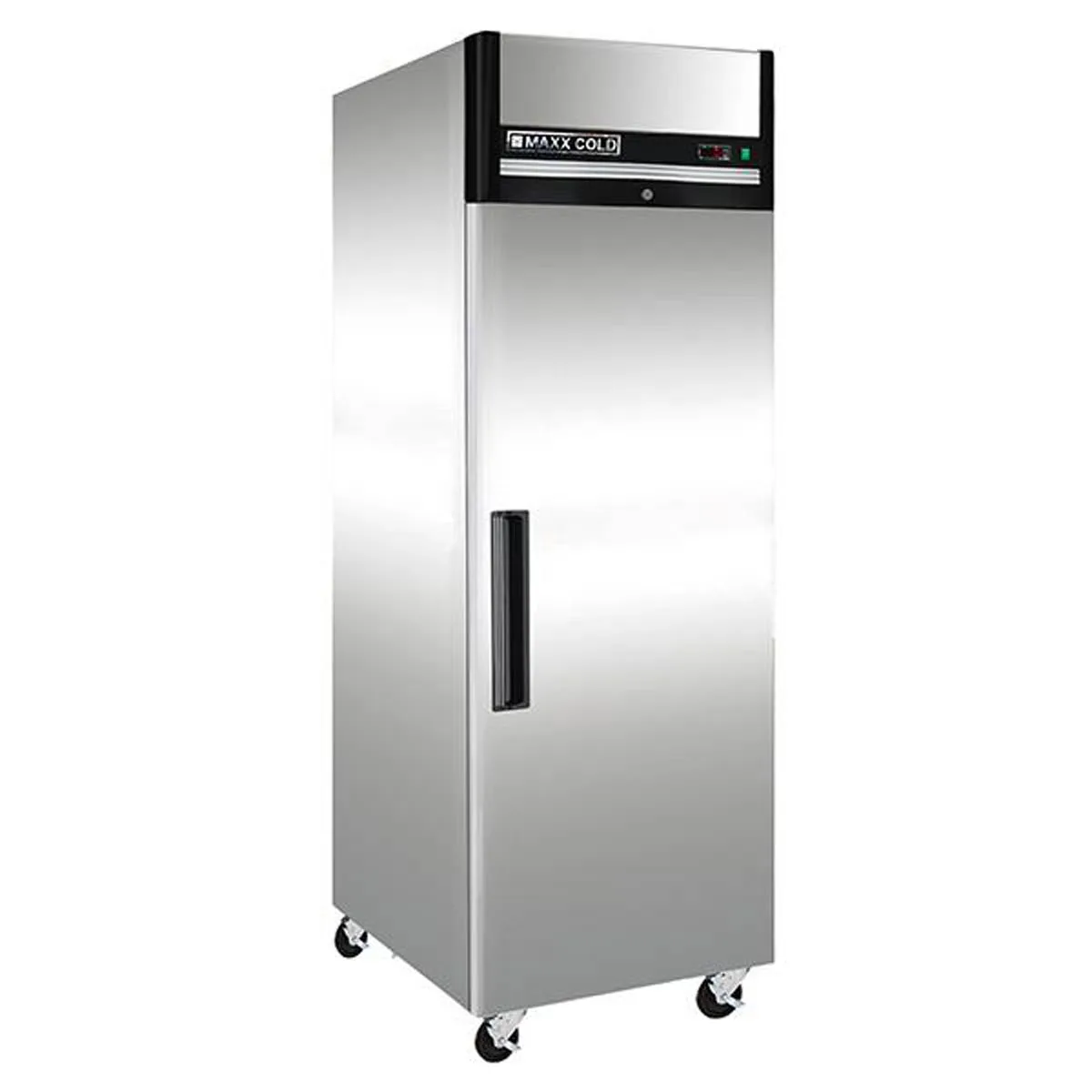 Maxx Cold MXCF-23FDHC 26.75" 1-Solid Door Reach-In Freezer, Top Mounted, 23 cu. ft., Stainless Steel Exterior