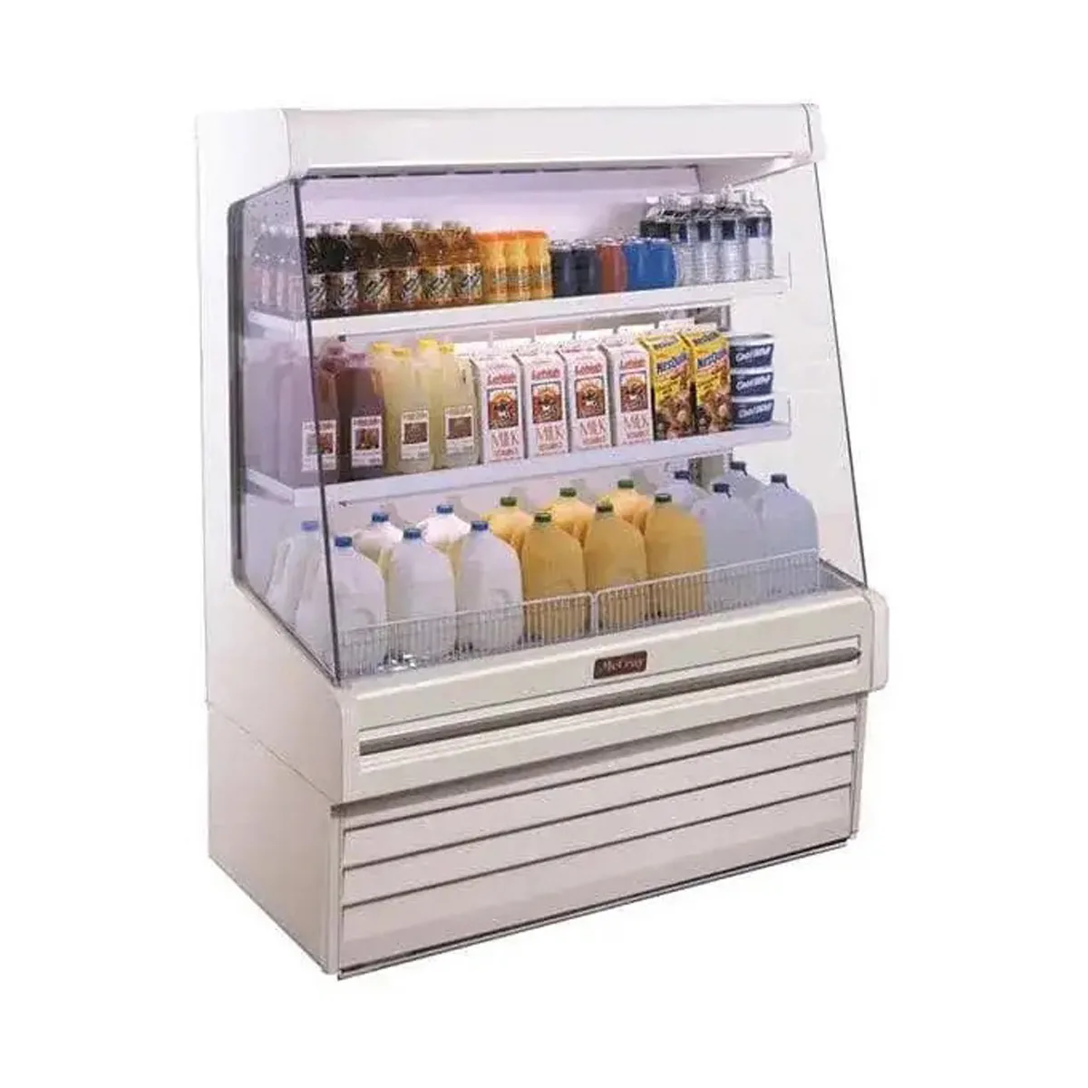 Howard-McCray R-OD30E-6-SL-S 75" Multi-Purpose Open Air Merchandiser, Stainless Steel, Remote