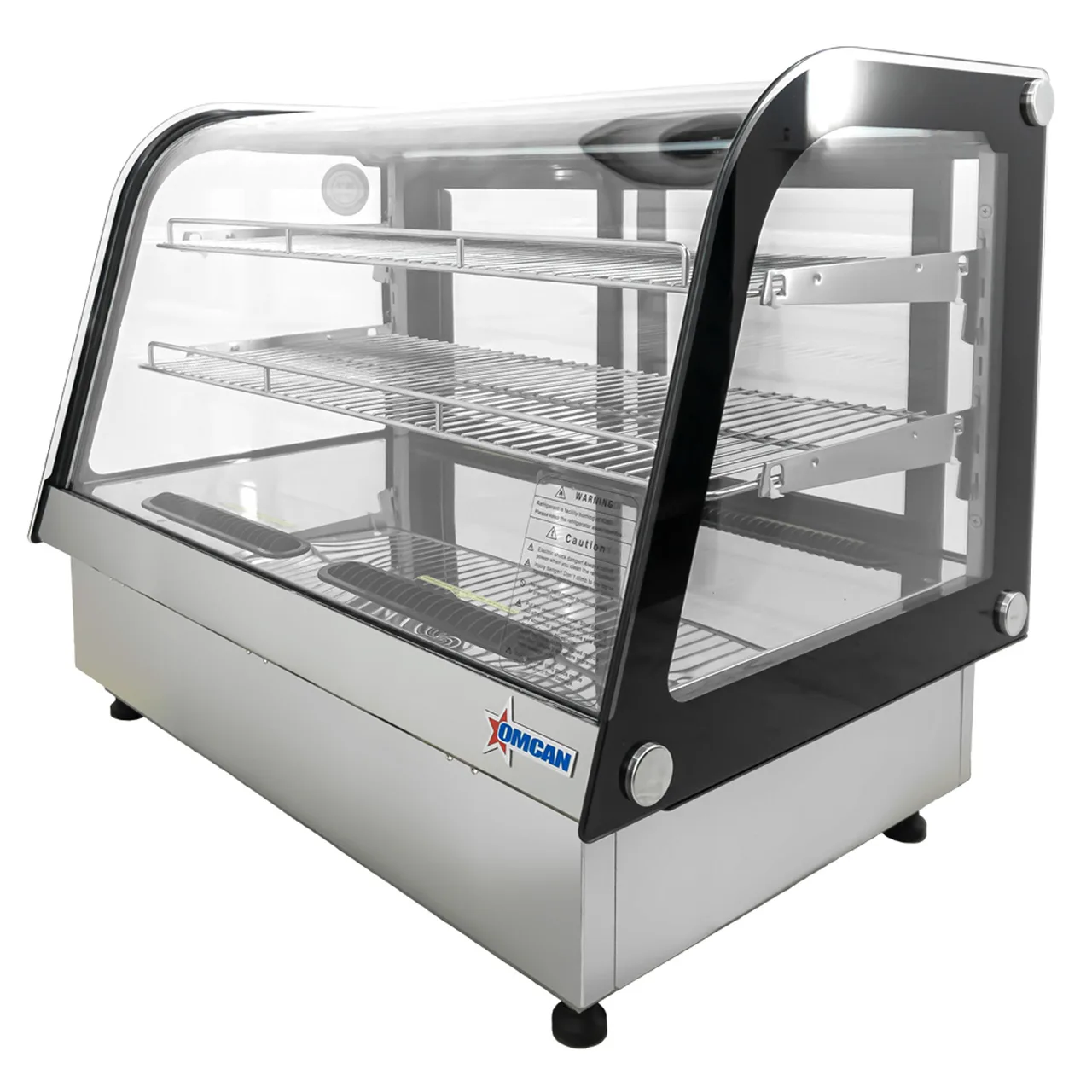 Omcan USA 48887 37" Curved Refrigerated Deli Display Case