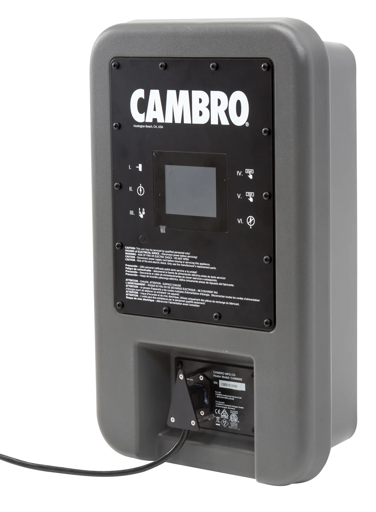 Cambro PCMHX615 Pro Cart Ultra™ Hot Module, Adjustable Temperature