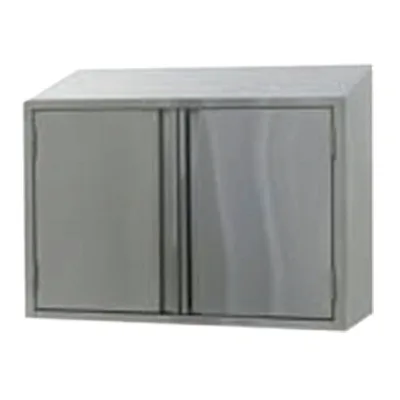John Boos WCH-48 48" Stainless Steel Enclosed Wall Mounted Cabinet w/ Hinged Doors