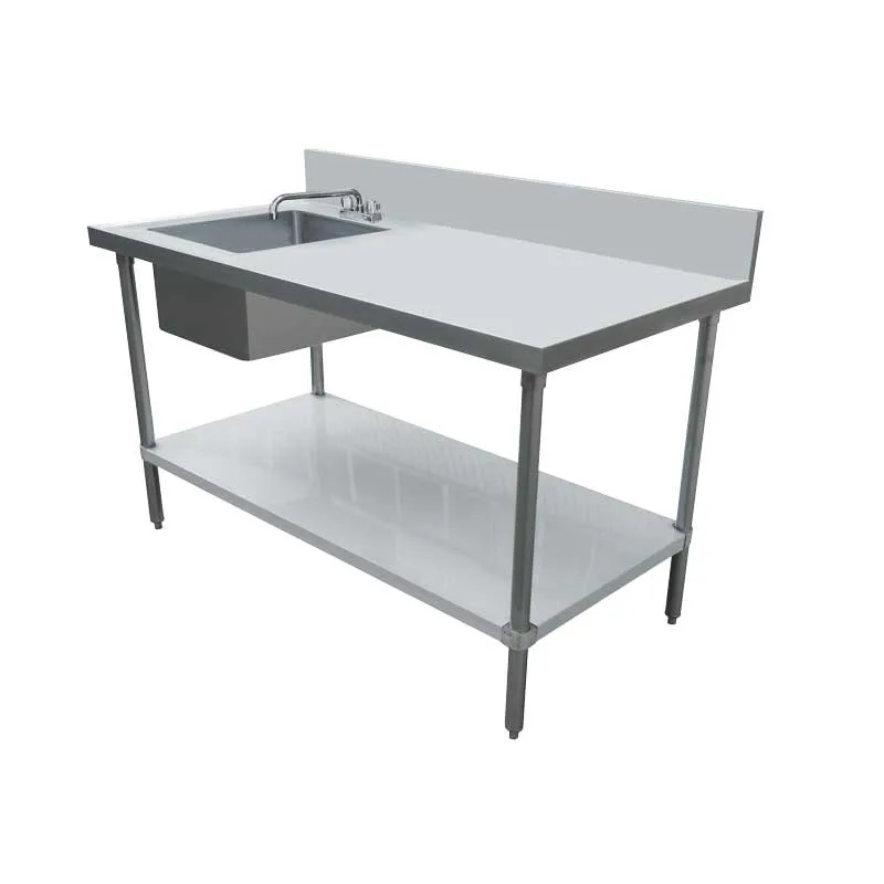 Omcan USA 44259 with Prep Sink(s) Work Table