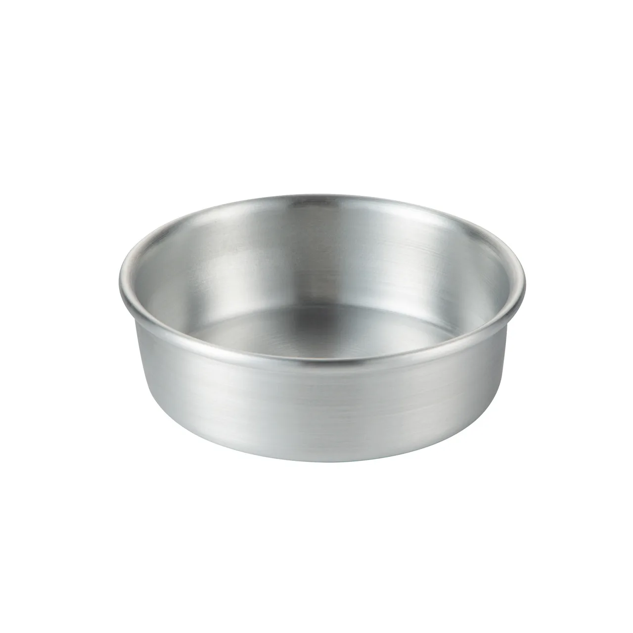 CAC China B1CP-062 Round Cake Pan, 6" Diameter x 2" Height, Heavy‑Duty Aluminum Baking Pan