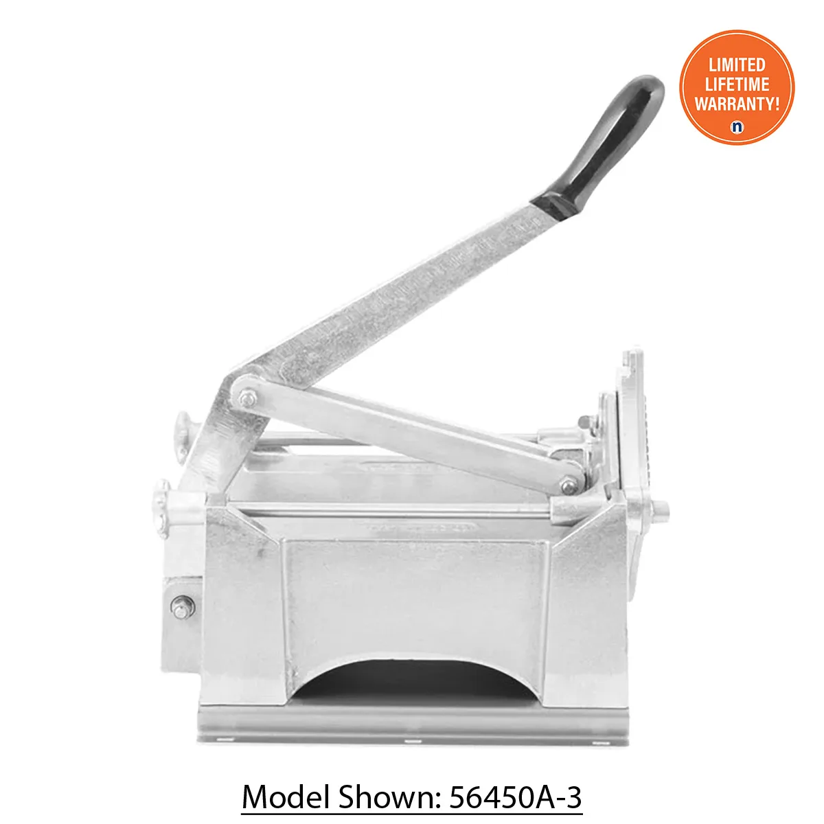 Nemco 56450A-3D FryKutter – 1/2" Square Cut, Alu, Black Block, 300‑Series Stainless Blades, D‑Handle, Fry Cutter