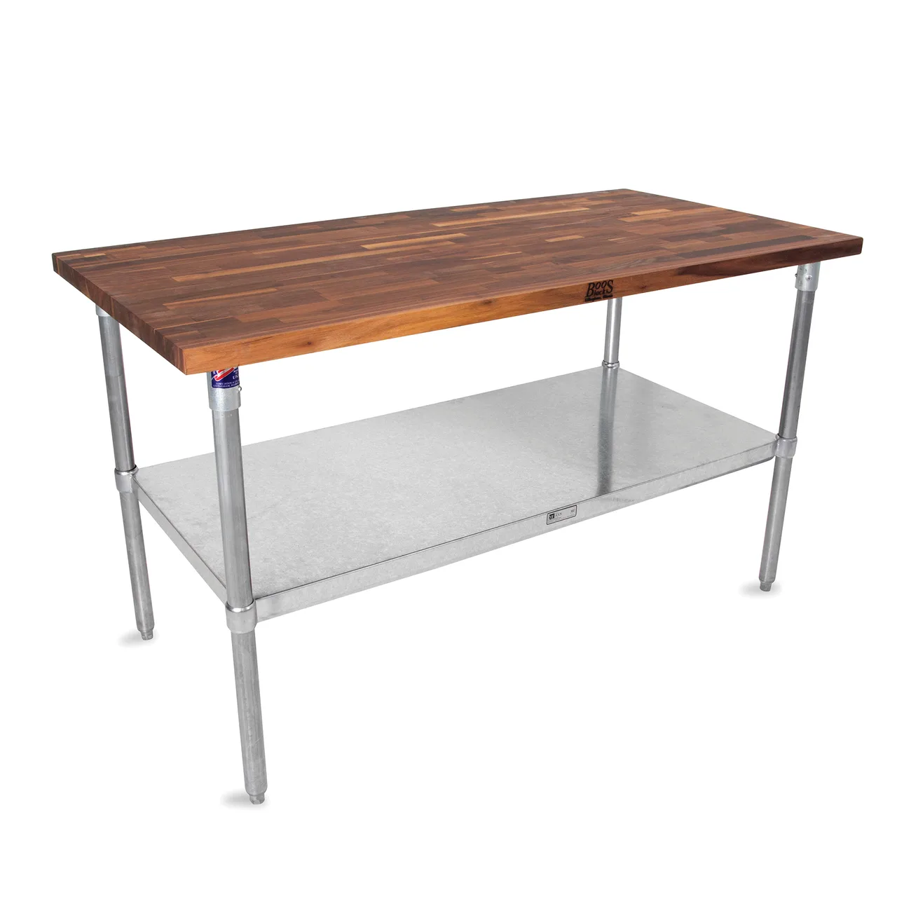 John Boos WAL-JNS09-O Work Table, Wood Top, 48"W X 30"D X 35"H Overall Size