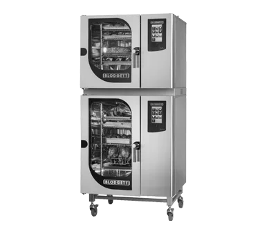 Blodgett INVOQ 61BG/101BG Double Stacked Half Size 17 Pan Gas Combi Oven w/ Touchscreen Boiler Steam, 225.200 BTU
