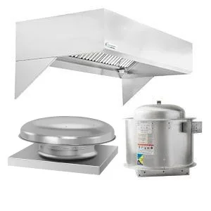 Naks Restaurant Hood System w/ Eco Make-Up Air 7’ x 48”