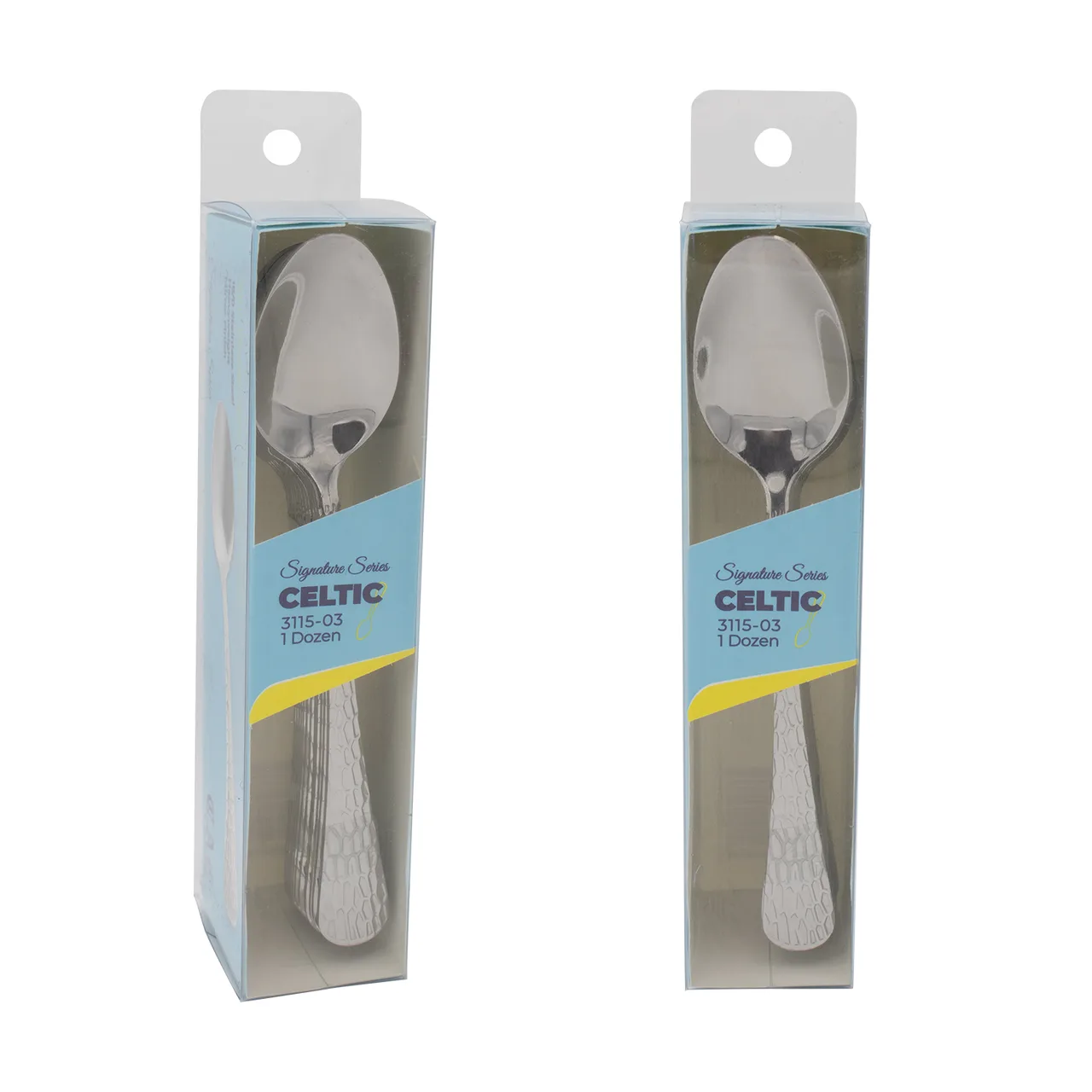 CAC China 3115-03 - Celtic CPK Dinner Spoon, 7-3/8" Heavy Duty, 18/0 Stainless Steel - 1 Dozen
