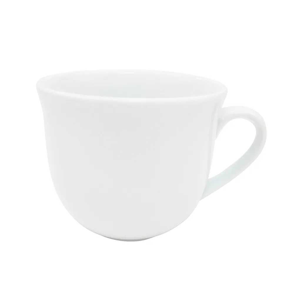 CAC China RCN-1-U Clinton Coffee Cup, 8‑Oz 3½" Dia x 3" H White Porcelain, Microwave Safe - 1 Dozen