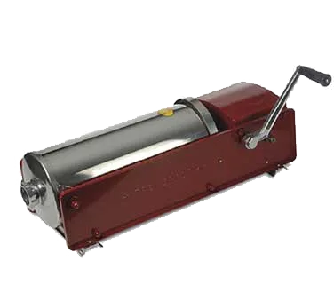 Omcan USA 13725 Elite Series Manual Horizontal Sausage Stuffer, 30 lb Capacity, Enameled Steel, Stainless Steel Cylinders