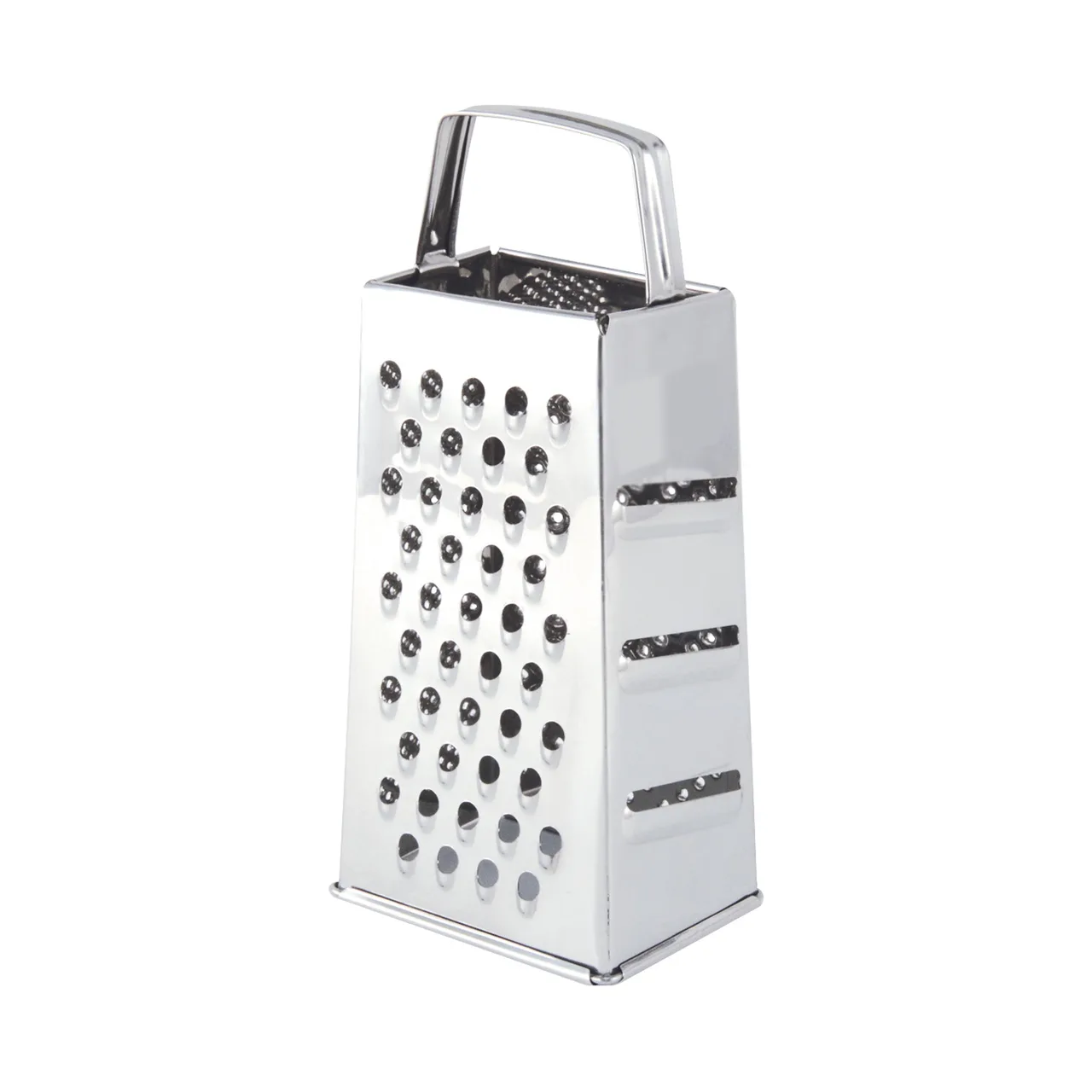 CAC China SBGT-T Box Grater, All Stainless Steel, Tapered Sides, Durable Kitchen Tool
