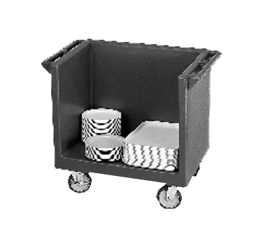 Cambro TDC2029191 Granite Gray Polyethylene Dish Dolly Cart, 38-1/8L x 22-1/4W x 34-1/4H, 4 Swivel Casters, NSF